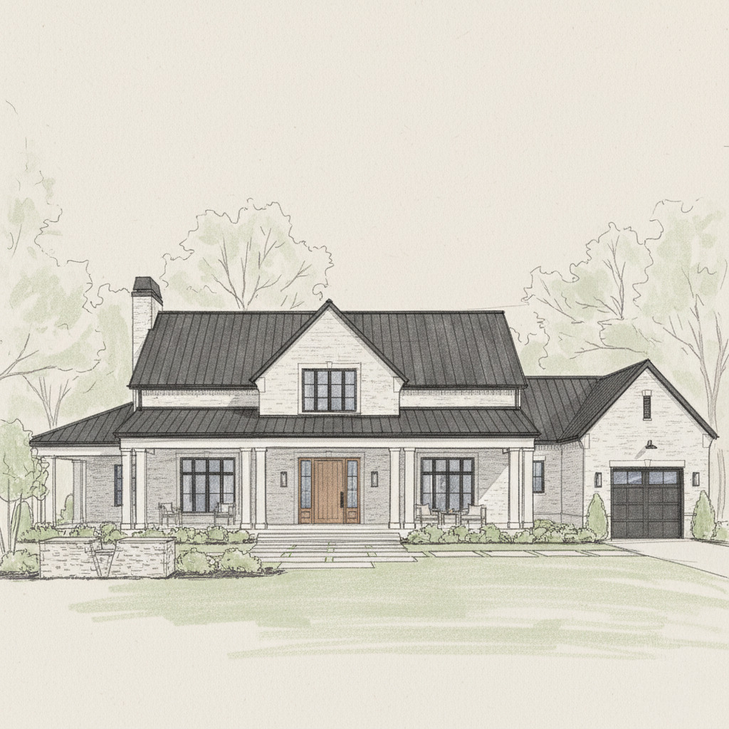 custom-home-drawing
